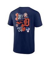 Fanatics Men's Navy Detroit Tigers Split Zone T-Shirt