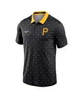 Nike Men's Black Pittsburgh Pirates Legacy Icon Vapor Performance Polo Shirt