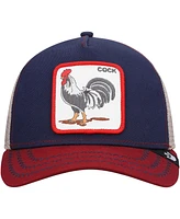 Goorin Bros Men's Navy/Red The Rooster Trucker Snapback Hat