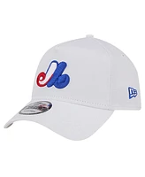 New Era Men's White Montreal Expos Tc A-Frame 9FORTY Adjustable Hat