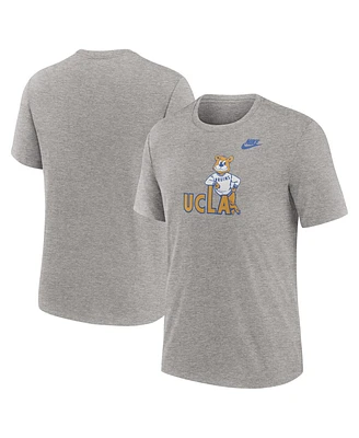 Nike Men's Heather Gray Ucla Bruins Blitz Evergreen Legacy Primary Tri-Blend T-Shirt