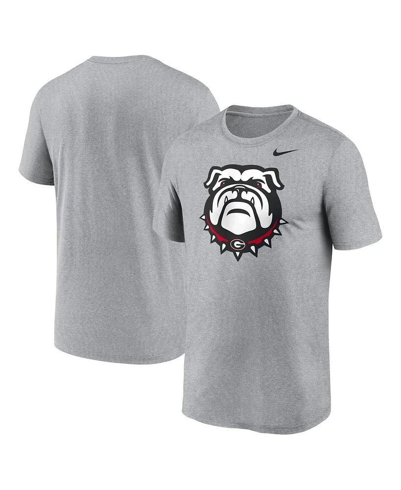 Nike Men's Heather Gray Georgia Bulldogs Primetime Legend Alternate Logo T-Shirt