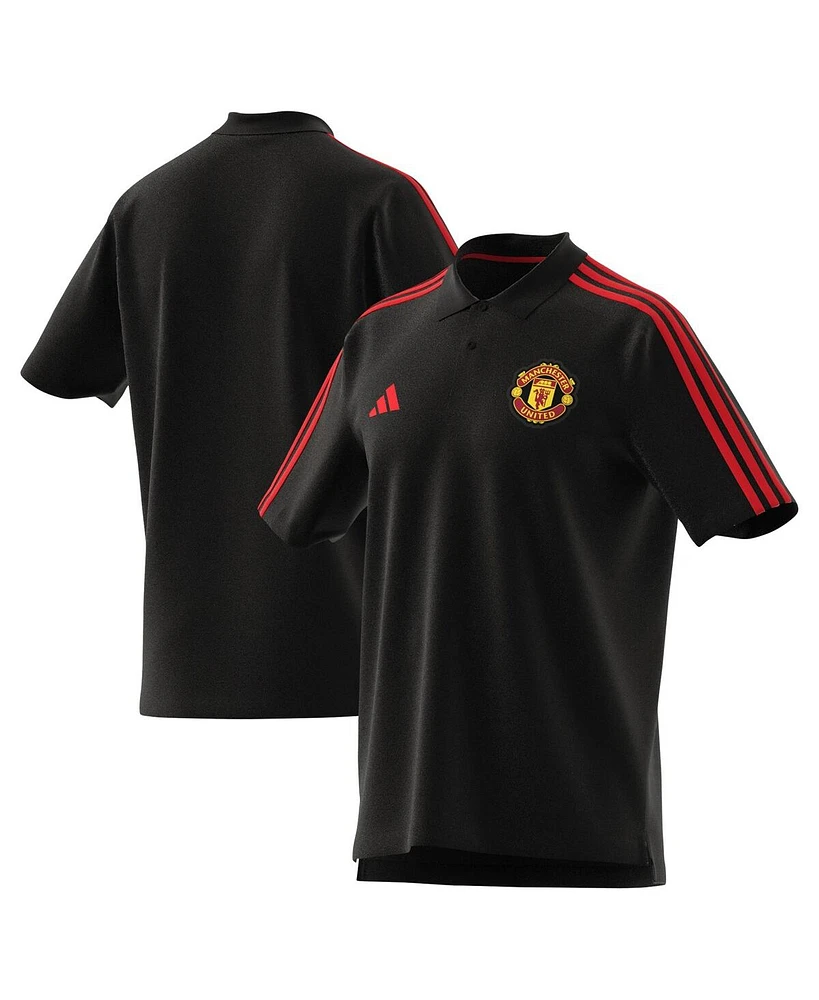 Adidas Men's Black Manchester United Dna Polo