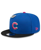 New Era Men's Royal/Black Chicago Cubs Watermelon Big League Chew Flavor Pack 9FIFTY Snapback Hat