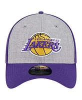 New Era Men's Heather Gray/Purple Los Angeles Lakers Two-Tone 39THIRTY Flex Hat