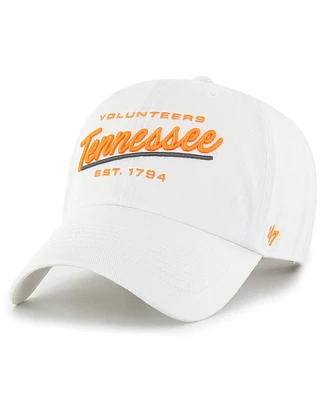 47 Brand Women's White Tennessee Volunteers Sidney Clean Up Adjustable Hat