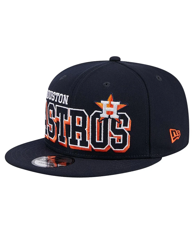 New Era Men's Navy Houston Astros Game Day Bold 9FIFTY Snapback Hat