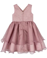 Rare Editions Toddler & Little Girls Studded Organza Dress