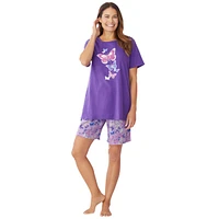 Dreams & Co. Women's Knit Pj Short Set