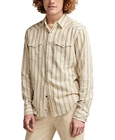 Lucky Brand Men's Striped Long Sleeve Mesa Western Shirt