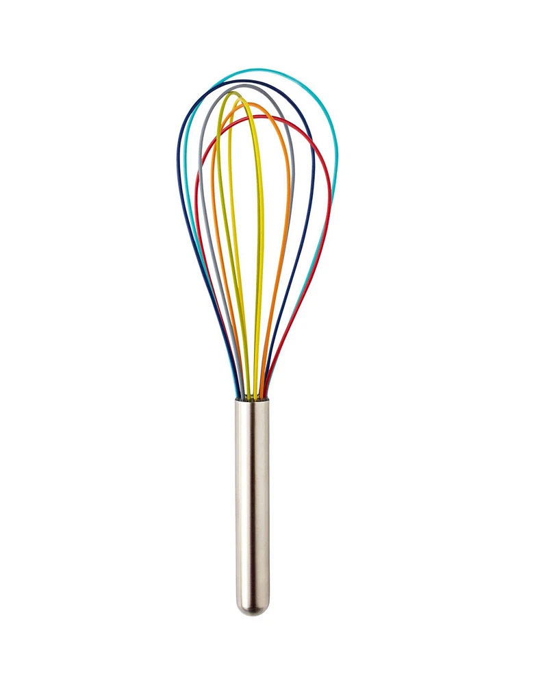 Rsvp International Endurance Stainless Steel 11.75" X 3.25" Colored Silicone Coated Whisk