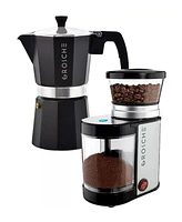 Grosche Grind Brew Duo: Milano Moka Pot Bremen Burr Grinder