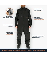 RefrigiWear Men's Warm Insulated Softshell High Bib Overalls