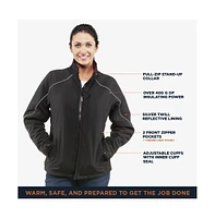 RefrigiWear Women's Warm Insulated Softshell Jacket with Thumbhole Cuffs