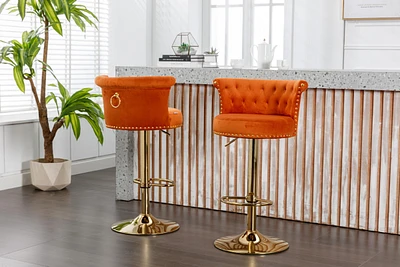 Adjustable Swivel Bar Stools Set for Kitchen