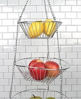 Rsvp International Chrome Wire 3 Tier Hanging Basket