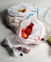 Rsvp International Polyester 3 Piece 12" x 16.25" Mesh Produce Bags Set