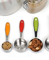 Rsvp International Endurance Stainless Steel 5 Piece Measuring Cup Set - Color Handles