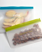 Rsvp International Polyethylene 2 Piece 9" x 8.25" Eco Press-n-Seal Bags