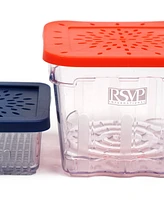 Rsvp International 2 Piece Bisphenol A-Free Plastic Berry Keeper Set