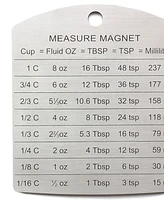 Rsvp International Endurance Stainless Steel 3.5 x 4.125" Measurement Magnet