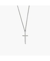 sanctuaire Silver Thin Long Cross Necklace