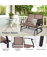 Iron Patio Rocking Chair for Outdoor Backyard and Lawn