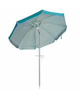 Costway 6.5FT Patio Beach Umbrella Sun Shade Tilt