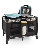 4 1 Convertible Portable Baby Playard Newborn Napper