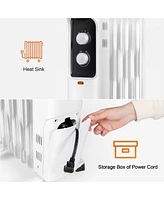 Costway 1500W Oil Filled Heater Portable Radiator Space Heater