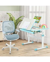 Costway Kids Desk Chair Swivel Mesh Children Computer with Adjustable Height
