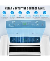 Costway 11,500 Btu Dual Hose Portable Air Conditioner 3-in-1 Ac Unit w/ Remote Control