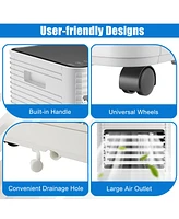 Costway 8000 Btu Portable Air Conditioner 3-in-1 Cooler w/Dehumidifier