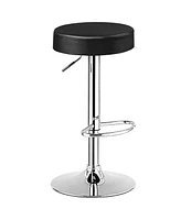 Costway Set of 2 Round Bar Stool Adjustable Swivel Pub Chair