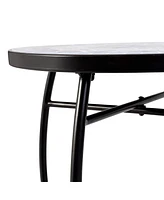 Outdoor Indoor Accent Table Plant Stand Cobalt