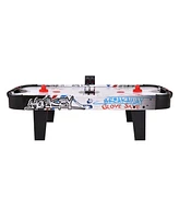 Costway 42''Air Powered Hockey Table Game Room Indoor Sport Electronic Scoring 2 Pushers