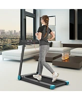 Costway Folding Electric Treadmill Compact Walking Running Machine