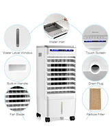 Costway 3-in-1 Evaporative Air Cooler Portable Air Cooling Fan w/ Fan & Humidifier