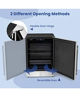 24" Beverage Refrigerator with Removable Shelves & Adjustable Temperature Cooler