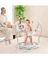 Costway Baby Stationary Activity Center Infant Jumper with Removable Foot Pad