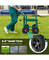 Costway Garden Hose Reel Cart Holds 330ft of 3/4"or 5/8" Hose 400ft of 1/2" Hose