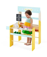 Kid's Pretend Play Grocery Store Toddler Supermarket Toy Set