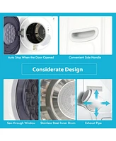 1500W Electric Tumble Compact Laundry Dryer Stainless Steel Tub 13.2 lbs