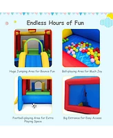 6-in-1 Inflatable Bounce House Bouncy Castle Blow up Toddler Bouncy House