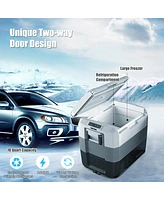 Costway 70 Quart Portable Electric Car Cooler Refrigerator Compressor Freezer Camping