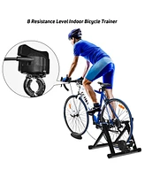 Costway 1 pcs Bike Trainer Bicycle Exercise Stand w/ 8 Levels Resistance