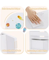 Costway Kids Toy and Book Organizer Children Wooden Storage Cabinet