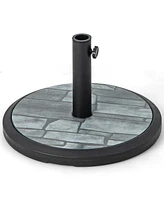 Costway 19'' Patio 35 Lbs Round Umbrella Base Stand Holder 1.4''-1.9'' Market Table Outdoor