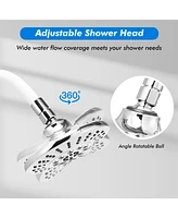 Costway High Pressure Shower Head Combo Handheld Shower Head & Rainfall Showerhead