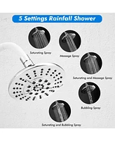 Costway High Pressure Shower Head Combo Handheld Shower Head & Rainfall Showerhead